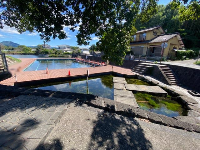 嘉島町湧水公園天然プール